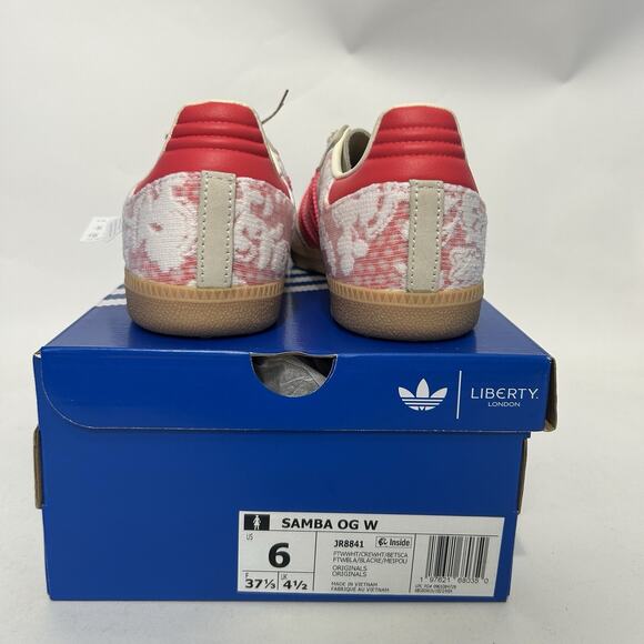 Adidas Samba OG X Liberty London - “Better Scarlet” JR8841 - Picture 4 of 5